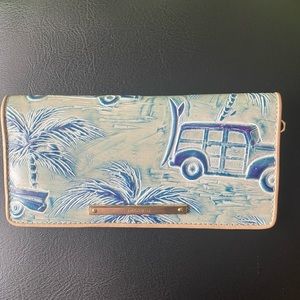 Brahmin sky blue copa cabana Wallet
